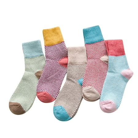 

Warm Soft Cold Womens 5 Wool Knit Socks of Winter Pairs Socks Socks