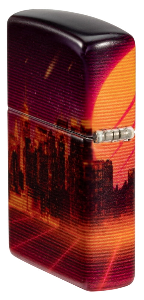 Zippo Cyber City Design 540 Color Matte Pocket Lighter