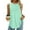 Mint Green, variant on ITSAME Womens Tank Tops, Crew Neck Curved Hem Pleated Loose Fit Casual Cami Blouses Beige 2XL