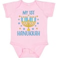 thumbnail image 3 of Inktastic My 1st Hanukkah with Menorah and Stars Boys or Girls Baby Bodysuit, 3 of 5