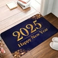 thumbnail image 4 of Yiaed 2025 Happy New Year 3 Print Flannel Doormat Mat Outdoor Indoor Door Mats,Welcome Matt Outdoor Front Door Mat Doormat Outdoor Mat Outdoor Mat,16"x24", 4 of 7