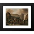 thumbnail image 2 of Hendrik Martensz. Sorgh 24x19 Black Modern Framed Museum Art Print Titled - Fish Market (1650 - 1670), 2 of 5