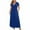Blue, variant on Lenago Plus Size Summer Dresses for Women 2025 Maxi Dress V-Neck Short Sleeve Dresses for Party Casual Summer Maxi Dresses for Women with Pockets