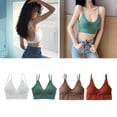 thumbnail image 1 of 4 unids / set Mujeres BLESIY Correas espaguetis sin alambre Acolchado Crop Top Chaleco Bralette de algodón para mujer, 1 of 8