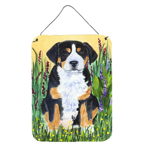 Caroline's Treasures SS8217DS1216 Greater Swiss Mountain Dog Wall or Door Hanging Prints, 12x16, multicolor