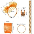 thumbnail image 2 of 80s Accessories Lace Headband Earrings Fishnet Gloves Necklace Bracelet for 80s Retro Party Halloween Outfits, 2 of 4