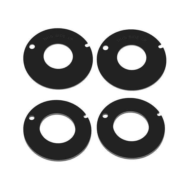 Juego de 2 sellos de goma para inodoro 385316140 385311462 para remolcar RV, color negro