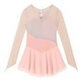thumbnail image 7 of YONGHS Kids Girls Ice Figure Skating Dress Mesh Long Sleeves Tutu Skirted Leotard, 7 of 7