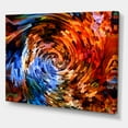 thumbnail image 3 of Designart ' Orange Spiral Abstract Voyages To Inner World ' Modern Canvas Wall Art Print, 3 of 4