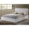 thumbnail image 2 of Bowery Hill King Platform Bed with Tufted Headboard in White, 2 of 2
