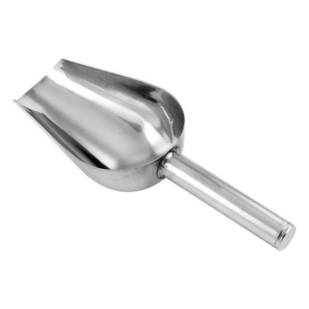 

Multifunctional Scoops Stainless Steel Shovel for Pet Food Dry Goods Candies Popcorn Spices Flour（Random Handle Style）