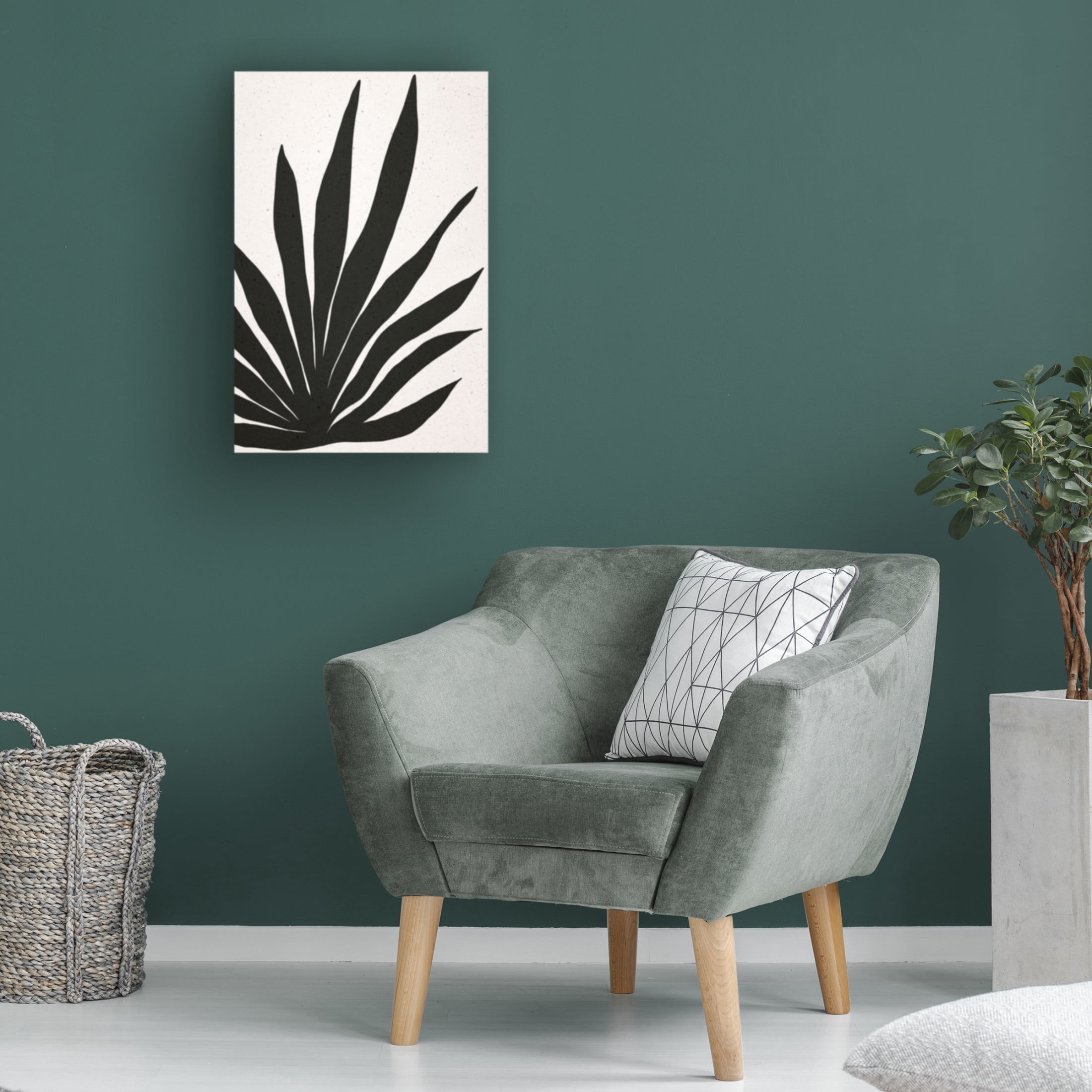 Trademark Fine Art uplusmestudio Textured Leaf Canvas Wall Art