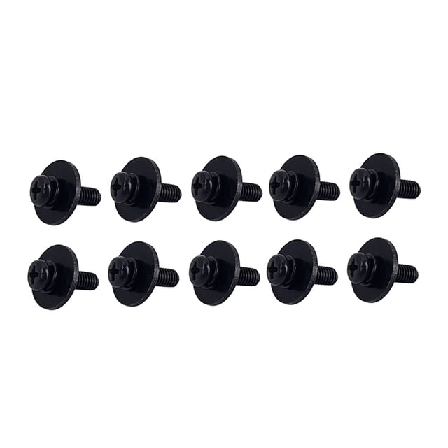 Paquete de 10 tornillos de orejetas de tambor, instrumento Musical de percusión portátil de Metal, Hardware reemplazable portátil, piezas de Accesorios para instrumentos musicales Negro WC23 Greeniant OD026149-01