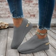 thumbnail image 2 of Mepaouo Womens Slip on Walking Shoes Platform Wedge Sock Shoe Non Slip Mesh Tennis Running Sneakers, 2 of 8