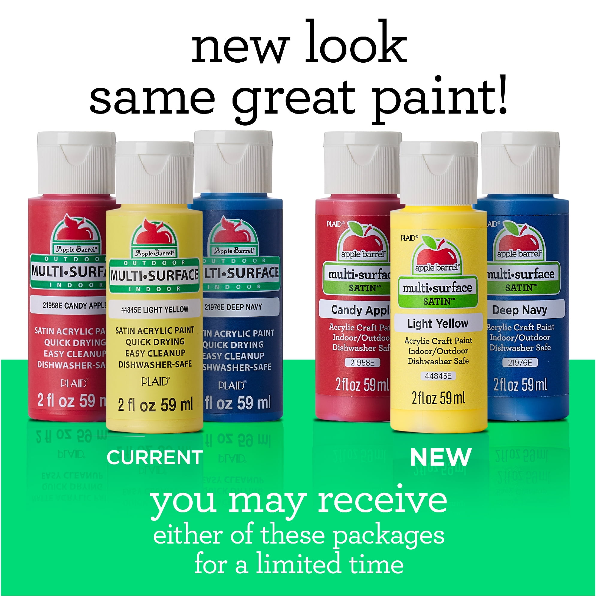  Apple Barrel Acrylic Paint in Assorted Colors (2 oz