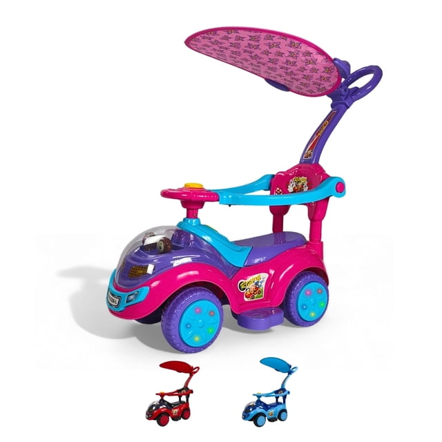 Correpasillos The Baby Shop - con toldo, luz y sonido Rosa -