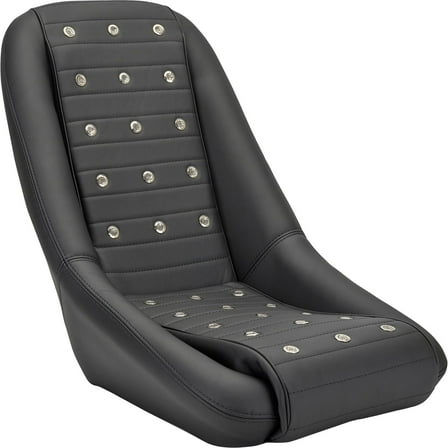 EMPI 62-2881-0 Low-Back Roadster Style Seat W/Polished Vent Grommets