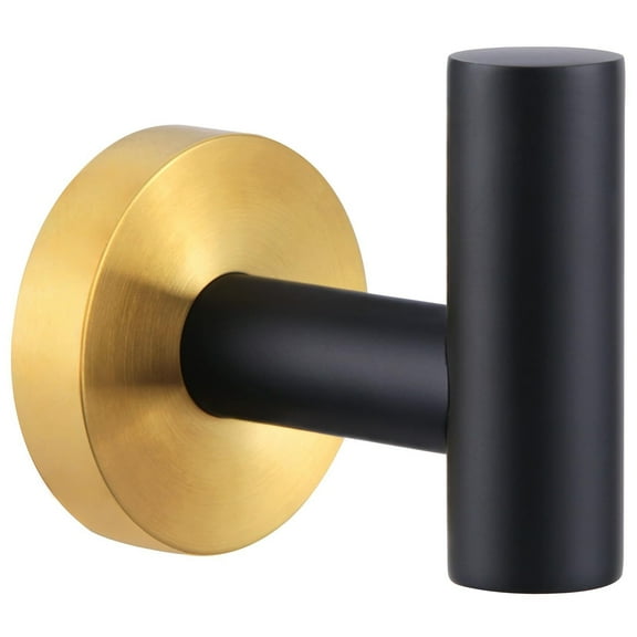 Simple Bathroom Towel Hook 2 PCS, SUS304 Stainless Steel Bath Robe Holder, Modern Hand Towel Hanger Wall Mounted, Brushed Nickel