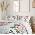 thumbnail image 6 of Ambesonne Rose Duvet Cover Set, Springtime Bouquets Nature, 2-Calking, Pale Pink Reseda Green, 6 of 6