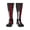 3 Black, variant on Women's Knee High Socks Thin Red Firefighter Line Flag Outdoor Casual Tube Socks