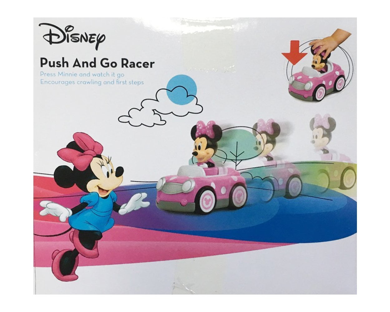 minnie push and go racer
