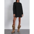 thumbnail image 2 of Faithtur Pull Tricoté Automne Hiver pour Femmes Couleur Unie Manches Longues Col Rond Long Tricoté, 2 of 9