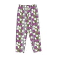 thumbnail image 4 of Xecao Rose Flowers Women's Straight Lounge Pajama Pants: The Epitome of Relaxed Sleepwear, 4 of 9