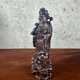thumbnail image 3 of Ebony wood carved God of Wealth figurine, solid wood carving of the God of Wealth, a wooden handicraft to bring wealth and good fortune., 3 of 4