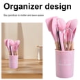 thumbnail image 5 of Yucurem 12Pcs Kitchen Utensil Set Silicone Heat-resistant Cookware for Kitchen Kitchen Essentials (Pink), 5 of 10