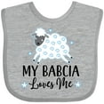 thumbnail image 3 of Inktastic My Babcia Loves Me Boys or Girls Baby Bib, 3 of 4
