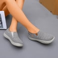 thumbnail image 4 of Orthopedic Walking Shoes fo Women Wide Toe Box Breathable Knit Mesh Comfortable Soft Sole Arch Support Workout Gym Shoes Coffee Size 7.5, 4 of 6