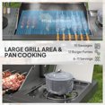 thumbnail image 4 of Outsunny 4+1 Burner Propane Gas Grill Outdoor Portable BBQ with Cabinet, 4 of 10