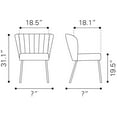 thumbnail image 3 of Aimee Dining Chair Gray Dining Chair, Modern Style, Stackable for space saving storage, Plywood, Indoor Dining, 3 of 13