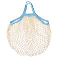 thumbnail image 1 of Bolsa de Algodón Malla Reutilizable Lavable Unique Bargains 14.2x13.8 Pulgadas Claro Azul Beige, 1 of 6