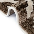 thumbnail image 5 of Unique Loom Hermitage Collection Area Rug - Loggias (2' 6" x 14' Runner Chocolate Brown/Black), 5 of 11