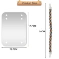 thumbnail image 2 of Espejo para pájaros con percha de cuerda, juguetes para pájaros, columpio, cómoda perca para grises, amazonas, periquitos, cacatúas, agapornis, pinzones, canarios, 2 of 6
