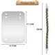 thumbnail image 2 of Espejo para pájaros con percha de cuerda, juguetes para pájaros, columpio, cómoda perca para grises, amazonas, periquitos, cacatúas, agapornis, pinzones, canarios, 2 of 6