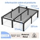 thumbnail image 2 of Bases Cama Matrimonial Marco De Cama Con Plataforma De Metal De Alto Resistencia, 2 of 6