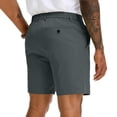 thumbnail image 4 of Golf Shorts for Men Stretch Shorts for Work Casual Hiking Multiple Pockets Flat Front Dark Gray 3XL, 4 of 6