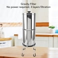 thumbnail image 3 of Système de Filtration d'Eau, Filtre à Eau à Gravité Résistant à l'Érosion Durable en Acier Inoxydable pour le Camping, 3 of 7