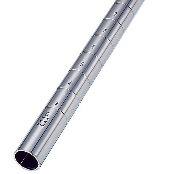 Nexel P74CX2 74"H Chrome Post Leveler Inserted, 2 Pack