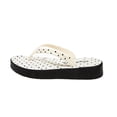 thumbnail image 2 of Xdegoge Flip Flops for Women Open Toe Flatform Thong Sandals Retro Polka Dot Print Thick Sole Slip On Casual Beach Vacation Daily Shoes, 2 of 9