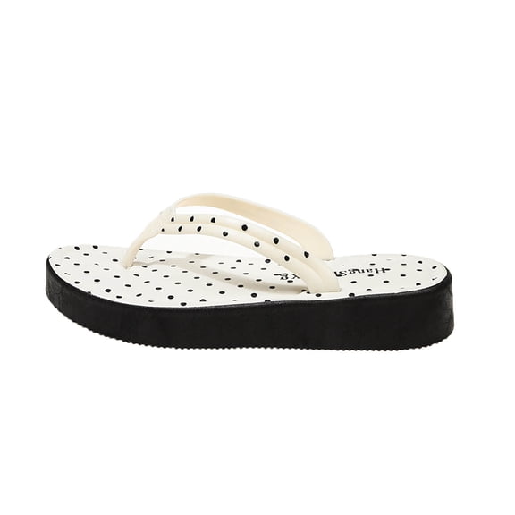 Summer Sandals for Women Fashionable Casual Outer Wear Versatile With Comfortable Polka Flat Slippers