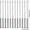 thumbnail image 2 of 12pcs Fondue Forks, 9.5 inch Stainless Steel Fondue Sticks with Heat Resistant Handle for Cheese Chocolate, 2 of 5