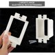 thumbnail image 3 of 5PCS BE1-2 Electrical Outlet Box Extenders with 10PCS Screws, 1-Gang Box Extender Single Gang Box Ex, 3 of 5