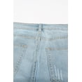 thumbnail image 7 of FARYSAYS Distressed Ripped Bermuda Jean Shorts for Women Star Print Mid Rise Denim Bermuda Shorts Knee Length Shorts Women American Flag Print Sky Blue, 7 of 7