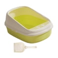 thumbnail image 4 of Cajas De Arena Para Gatos Grandes, Con Bordes Altos, Para Gatos Pequeños Y Grandes, XL Verde, 4 of 9
