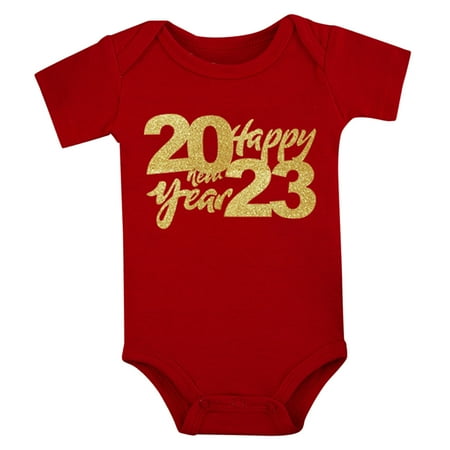 

Baby Boys Bodysuits Letter Printed Red Short Sleeve Newborn Kids Children Cartoon Trendy Soft Cute Outwear Streetwear Spring Summer Rompers Jumpsuits