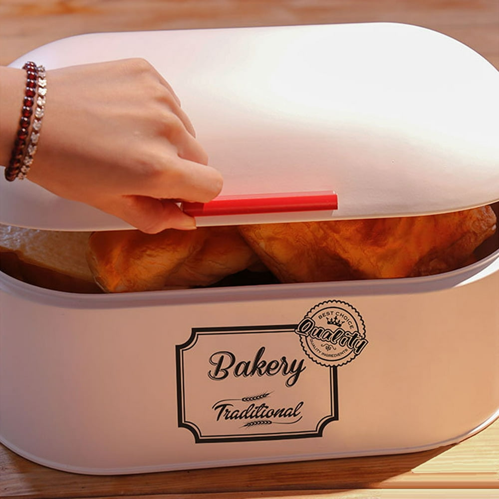 Yesbay Household Bread Box Kitchen Food Snacks Bread Storage Bins Holder Container,Bread Storage