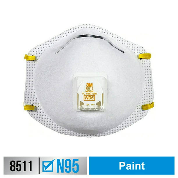 3M™ Cool Flow™ N95, White, 10 Masks -